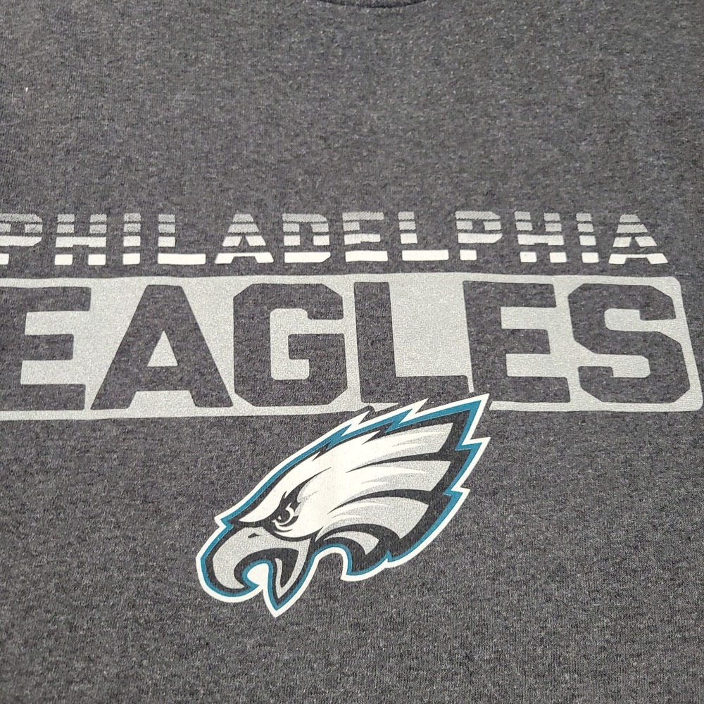 NFL Philadelphia Eagles Charcoal Gray NFL Team Apparel TShirt Adult 3XL - Picture 2 of 7